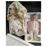 New Ashton Drake and 2 older porcelain dolls in