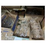 Bar glassware, glass servingware, etc.