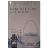 New in box bathtub essential oil bath ball filter