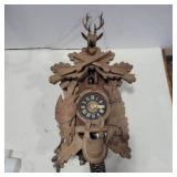 West Germany carved wood Cuckoo clock 16in