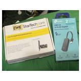2 new in box Ethernet adapter & network card