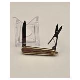 Latana Pocket Knife with 24k Gold Filled panels