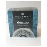 Federal game load 12 gauge 25 shells ammo