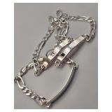 3 silver Bracelets marked 925 49.4 grams