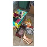 Metal decorative sled , candlelight placemats ,