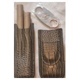 Nice gift for the cigar lover. Case holds 2