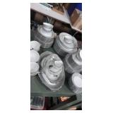 65pc platina fine China set by sango