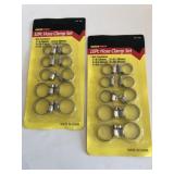 2 pkgs 10 pc assorted hose clamps