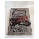 12 in x 17 in metal American Farmers sign