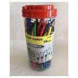 16 ct assorted bungee cords