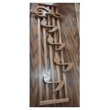 32x12in wooden wall hanging music note decoration
