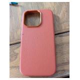 Leather case for iphone 15 pro. Color is