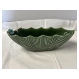 McCoy Pottery fluted green planter #628