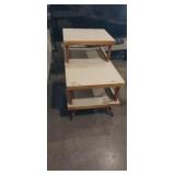 Mcm laminate top end table 29x18x24in