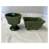 McCoy pedestal and footed planters #470 & 606