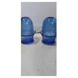 Cobalt blue glass votive candle holders