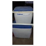 2 small coleman coolers
