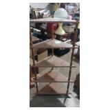 5 tier wooden corner shelf 5ft
