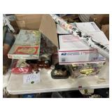 Coca-Cola wall covering, old board game, clocks,