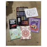 New coloring set, art and other books