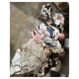 Porcelain dolls, native dolls, fancy dress etc.