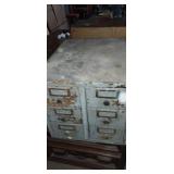 Wooden 6 drawer Card catalog storage