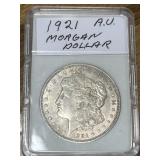 1921 Morgan silver dollar