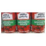 Flat of 12 cans of meatless spaghetti sauce
