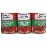 Flat of 12 cans of meatless spaghetti sauce