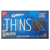 3 regular size packs of oreo thins cookies