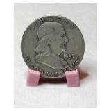 1957 Franklin  half  dollar