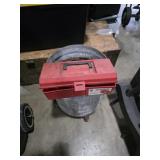 Plastic Toolbox and galvanized mop bucket