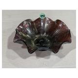 Northwood Amethyst Carnival Glass Stippled Rays