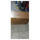 Wooden storage box 28x13x15