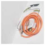 New silicone triple and charge data cable