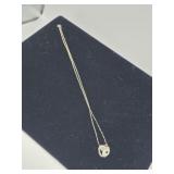 18" Sterling Necklace with Black Hills Gold