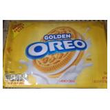 2 family size packages of golden oreo cookies