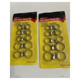2 pkgs of 10 pc assorted hose clamps