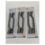 3 pkgs 2 pc wire utility brush set