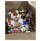 Box loaded with advertising matchbooks