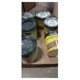 Minwax 1qt wood finish (slate) and zar poly