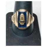 Gold Delphi class ring unmarked size 10.5.  .295oz