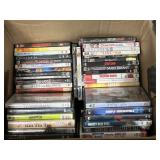 Box of popular title DVDs