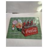 12 in x 17 in metal Coca-Cola sign