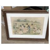 Black Americana framed print 14 x 18"