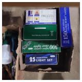 5 boxes of Christmas lights