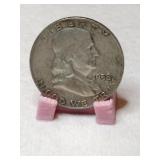 1958 Franklin  half  dollar