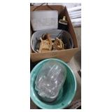 Wicker doll furniture,  pet water dish,  wine