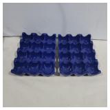 Rachel Ray blue stoneware egg holders