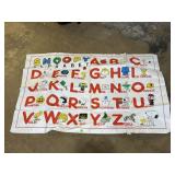 vintage Peanuts Snoopy Alphabet mat 47"x31"